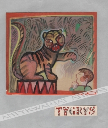 [rysunek, lata 1980] Tygrys