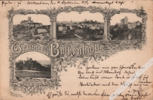 [pocztówka, 1898] Gruss aus Bolkenhain. [Bolków]