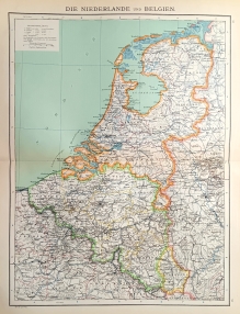 [mapa, 1900] Die Niederlande und Belgien [Holandia i Belgia]