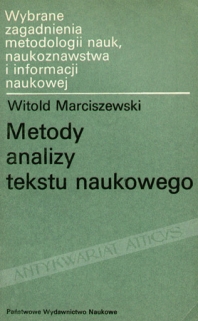 Metody analizy tekstu naukowego