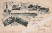 [pocztówka, ok. 1901] Gruss aus Steinau a. Oder [Ścinawa]