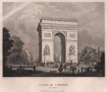 [rycina, ok. 1850] L'Arc de L'Etoile in Paris [Łuk triumfalny]
