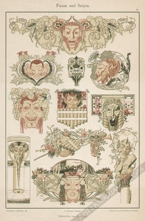 [rycina, 1895-99] Faune und Satyrn  [Fauny i Satyrowie]