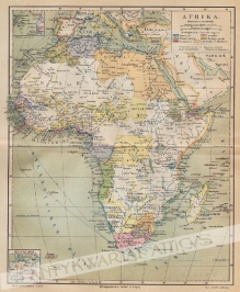 [mapa Afryki, 1881] Afrika [posiadłości kolonialne]