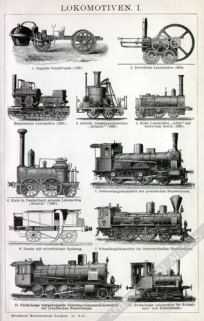 [ryciny, 1902] Lokomotiven I-III.  [lokomotywy]