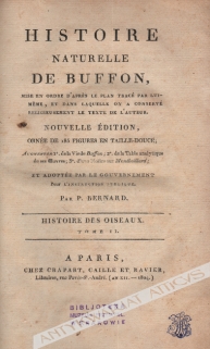 Histoire naturelle de Buffon: Histoire des Oiseaux, tome II