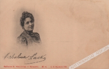 [pocztówka, 1900] Michalina Łaska