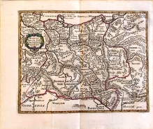 [mapa, Polska, ok. 1694]  Svevia quae cis Coda num fuit sinum. Antiqua descriptio [Germanie i Śłowiańszczyzna]