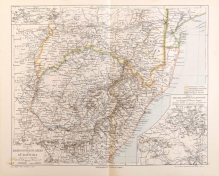 [mapa, 1900] Karten des  Kriegsschauplatzes in Sudafrika [mapa Południowej Afryki, wojny burskie]