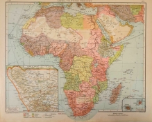 [mapa, 1928] Afrika, Politische Ubersicht [Afryka, mapa polityczna]