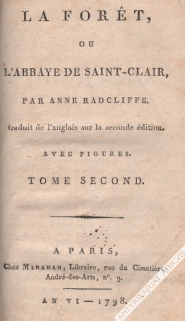 La Foret ou l'Abbaye de Saint-Clair, vol. II