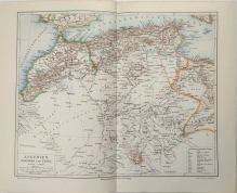 [mapa, Algieria, Maroko i Tunis, 1896] Algerien, Marokko und Tunis