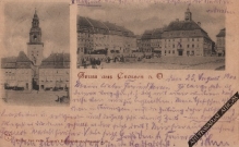 [pocztówka, 1900] Gruss aus Crossen a. O. [Krosno nad Odrą]