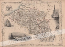 [mapa Belgii, ok. 1840] Belgium