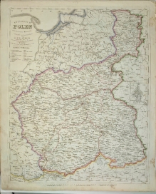 [mapa, Polska, 1846] Konigreich Polen. Nach den besten Hilfsmitteln [Królestwo Polskie]