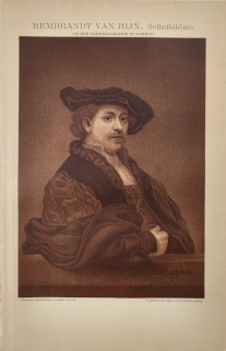 [rycina, 1895] Rembrandt Van Rijn. Selbstbildnis (in der Nationalgalerie zu London)