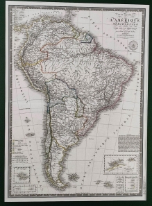 [mapa Ameryki Południowej,1826] Carte Generale de L'Amerique Meridionale et des Iles qui en dependent