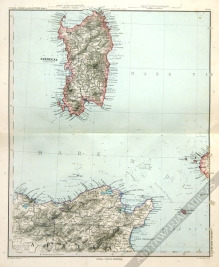 [mapa, 1888] Italien in 4 Blattern, Blatt 3 [Sardynia]