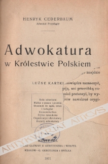 Adwokatura w Królestwie Polskiem 
Систематический Уставъ о Векселяхъ [współoprawne]