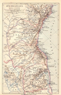 [mapa, Południowa Brazylia, 1894] Sud-Brasilien