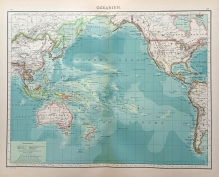 [mapa, 1900] Die Inseln des Grossen Ozeans [Oceania]