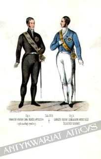 [rycina, ok. 1845] Kawaler Orderu Lwa Niderlandzkiego. Kawaler Orderu Lombardzko-Weneckiej Żelaznej Korony