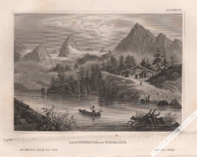 [rycina, 1860] Der Hundskogel am Hintersee