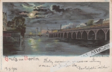 [pocztówka, ok. 1900] [Pozdrowienia z Berlina] Gruss aus Berlin. Jannowitz-Brücke