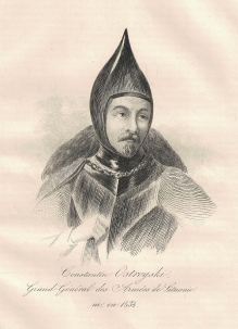 [rycina, 1846] Constantin Ostrogski. Grand General des Armees de Lituanie m. en 1532 [Konstanty Ostrogski. Hetman wielki litewski]