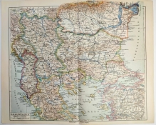 [mapa, ok. 1907] Balkanstaaten [państwa bałkańskie]