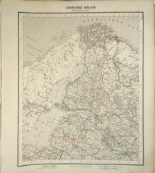 [mapa, 1879] Europaisches Russland Nordwestlicher Theil [Rosja europejska, część północno-zachodnia]