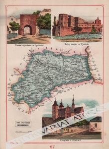[mapa, 1907] Powiat Opatowski Guberni Radomskiej