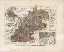 [mapa, Austria 1849] Erz- Herzogthum Oesterreich: Ob Der Enns 