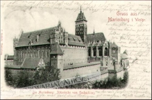 [pocztówka, 1900] Gruss aus Marienburg i. Westpr. [Malbork]