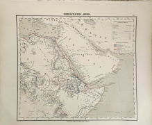 [mapa, 1879] Nordostliches Afrika [Afryka północno-wschodnia, Róg Afryki]