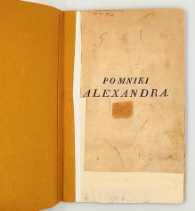 Pomniki Alexandra. Scena lyryczna