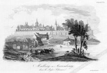 [Malbork, rycina, 1838] Malborg ou Marienbourg, dans la Prusse Polonaise