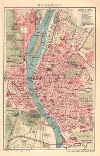 [mapa, Budapeszt, 1905] Budapest
