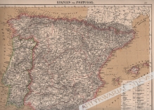 [mapa, 1879] Spanien und Portugal [Hiszpania i Portugalia]