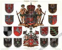 [rycina, 1900] Preussische Provinzwappen [Herby prowincji pruskich]