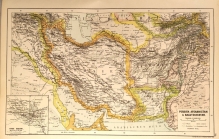 [mapa, Persja, Afganistan, Beludżystan, ok. 1892 r.] Persien, Afghanistan & Balutschistan