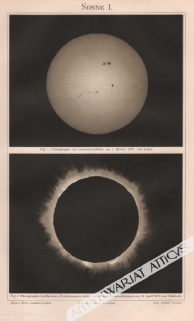 [ryciny, 1897] Sonne I. - II. [protuberancje na słońcu]
