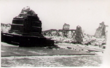 [fotografia, ok. 1945] [Zniszczony most średnicowy w Warszawie]