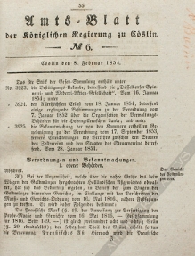 Amts-Blatt der Koniglichen Regierung zu Goslin No 1-52
Oeffentlicher Anzeiger als Beilage des Amtsblatts der Konigl. Regierung zu Goslin[współoprawne]