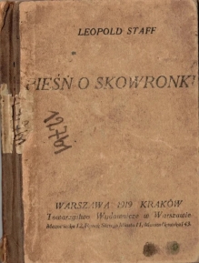 Pieśń o skowronku  [pierwodruk]