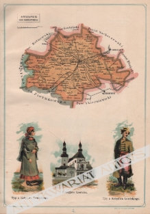 [mapa, 1907] Powiat Łowicki Gub. Warszawskiej