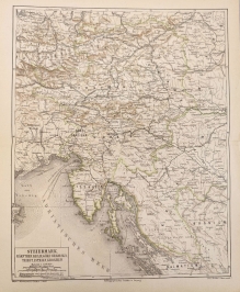 [mapa, ok. 1878] Steiermark, Karnthen, Krain,....