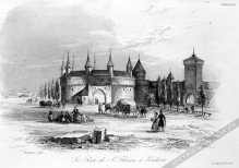 [rycina, ok. 1840] La Porte de St. Florian a Krakovie