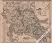 [mapa, Grecja, ok. 1880] Hellas, Thessalia, Epirus