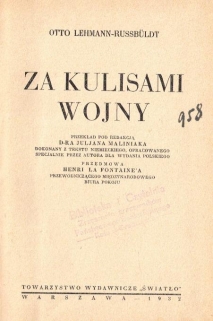Za kulisami wojny